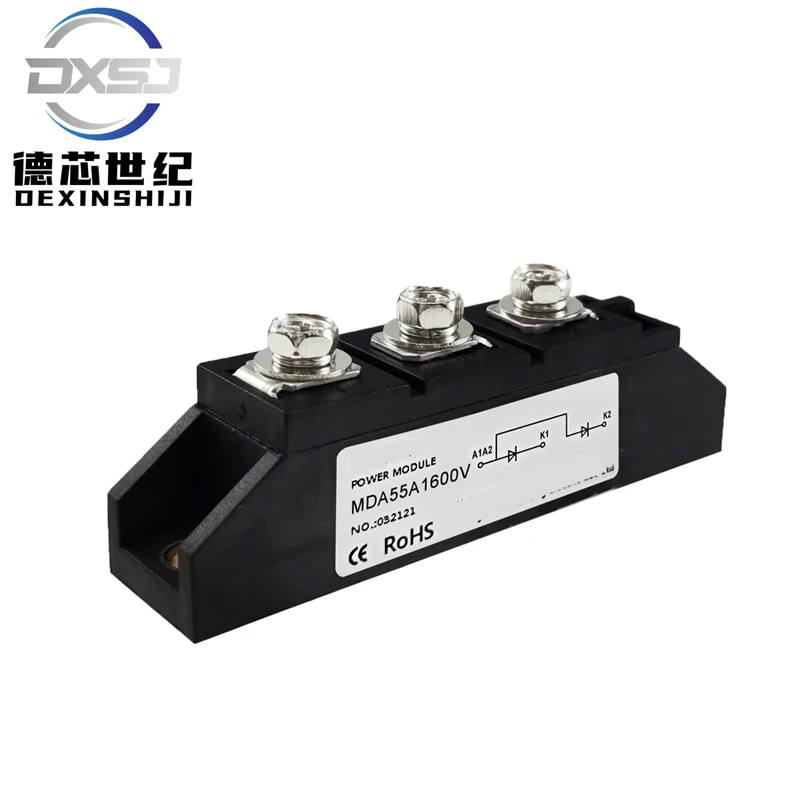 MDA55A common anode diode module 25A 100A 200A1600V rectifier anti-backcharge 12V24VDC