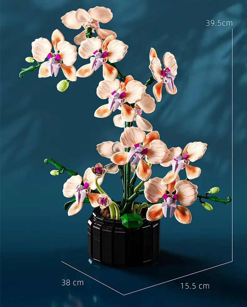 مكعبات بناء زراعة الزهور، الأثاث، الديكور، لعبة DIY، هدية عيد الحب الرومانسية، هدية العيد، لعبة أحجية الصور المقطوعة