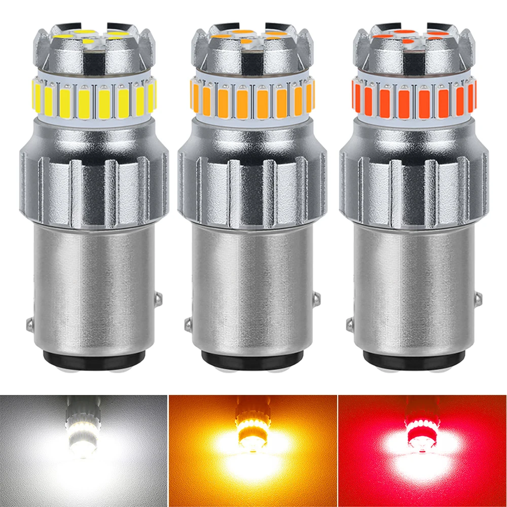 1Pcs/2Pcs 6.2W 1157 23SMD White Yellow Red Light LED light Bulbs