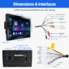 ESSGOO 9 インチタッチスクリーン 2 DIN カーステレオラジオ Android 14 ワイヤレス Carplay Android 自動再生 GPS ナビ WiFi FM RDS SWC BT USB 5
