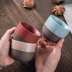 Japanese Style Ceramic Coffee Cup Porcelain Personal Single Pottery Tea Cups Drinkware Wine Mug Water Mugs Gift Wholesale 120ml
