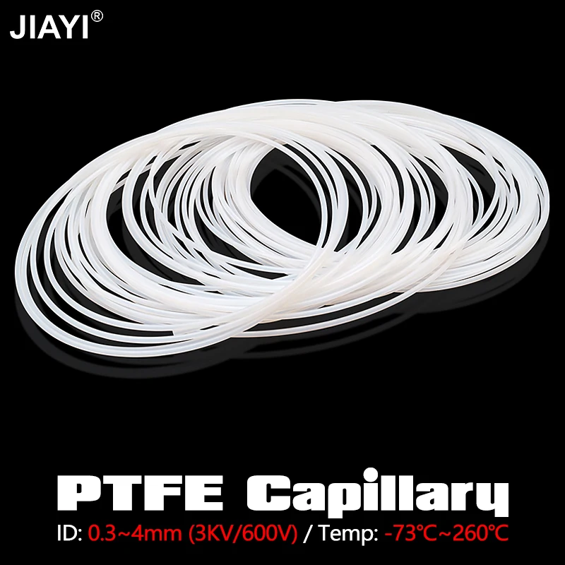 

PTFE Tube ID 0.3 0.5 0.8 1 2 3 4mm F4 F46 FEP PFA 3D Printer Parts Insulated Hose Bowden Extruder Protector Transmit Pipe