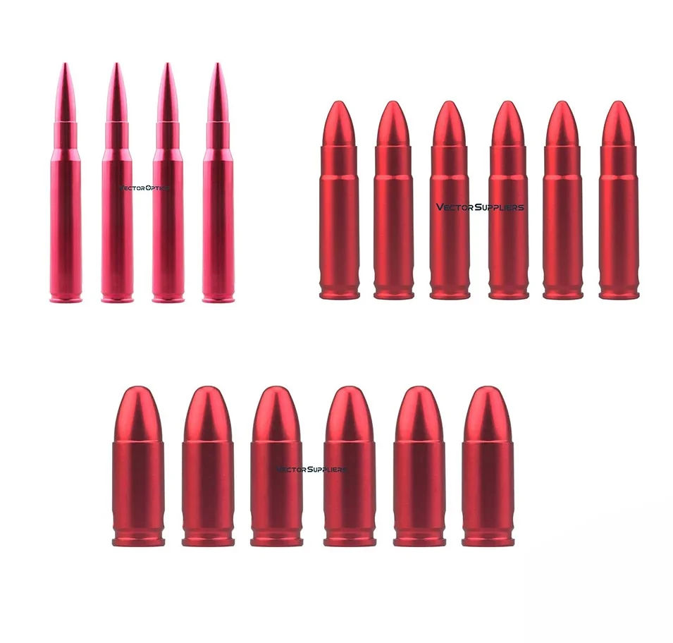 Vector Optics 9mm Snap Caps .300 .223 12GA Caliber Cartridge Bore Sighter For Training Tactical Metal 7.62 Round Bullet Snap Cap