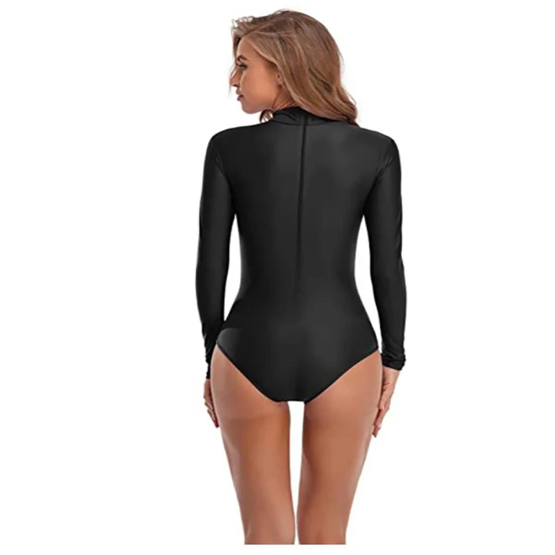 Speerise-leotardo clásico de manga larga para mujer, Ropa de baile de Ballet con cuello alto, mono de LICRA, trajes de gimnasia, Unitard б®ди ж брае