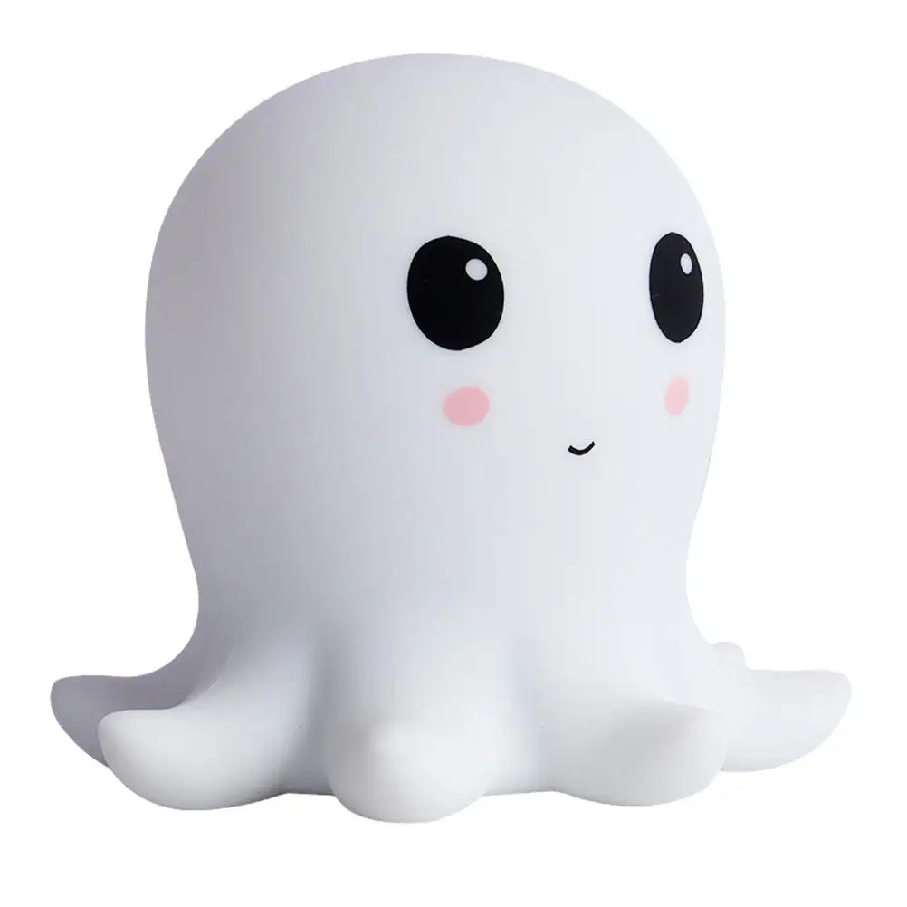 

Silicone Night Lamp Octopus Shape Indoor USB Small Night Light Decorative Bedside Soft Touch Creative Room Light