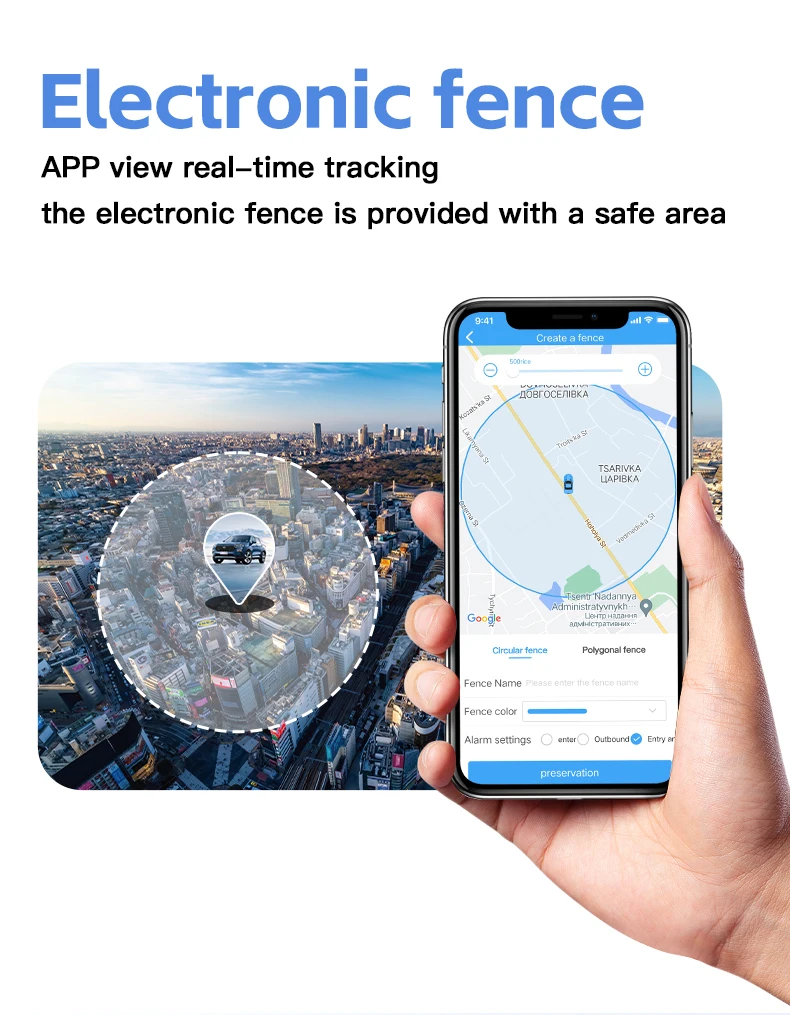 Real-Time Waterproof 4G Car GPS Tracker 20000mah Battery Hidden Magnetic GSM PC Compatible IOS Detection ACC Detection LBS