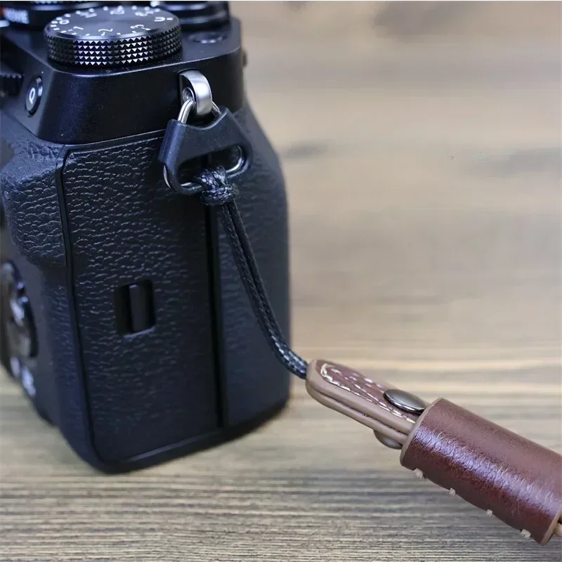 Camera Wrist Strap for Fuji Xt30 Xs10 Xt5 Micro Single Camera for Canon Eosm200 M50 Leather Lanyard Rope Hanging Accessories