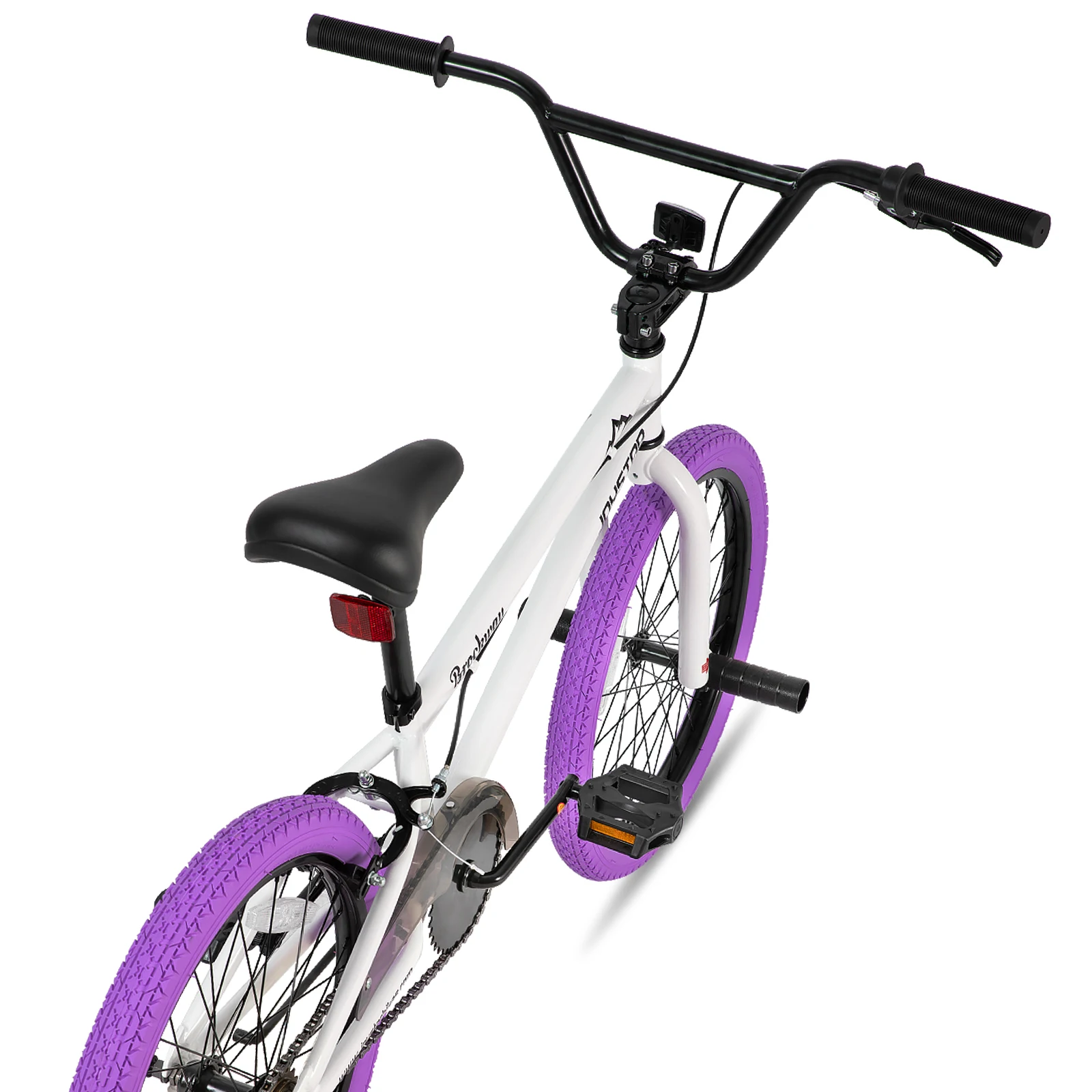 YSTAR-FreKouKids BMX Bicycles, vélos pour enfants, 20 ", 24", 6-14 ans, garçons, filles, maire, coureurs de niveau intérieur, 2 chevilles, violet