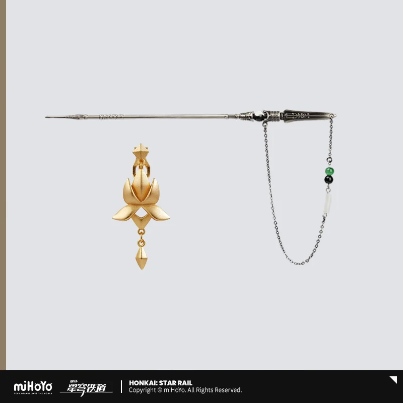 

Sunsyea Honkai Star Rail Official Merch miHoYo Original Authentic Dan Heng·Imbibitor Lunae Themes Series Hairpin Ear Clips