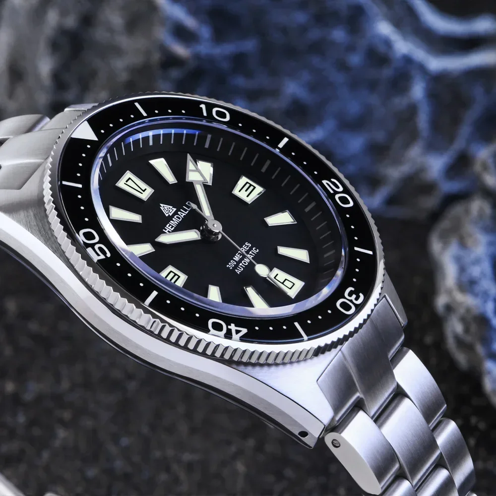 Heimdallr H14 Dive Watch NH35A Automatic Movement Sapphire Glass C3 Luminous 20Bar Waterproof Ceramic Bezel Vintage Watches