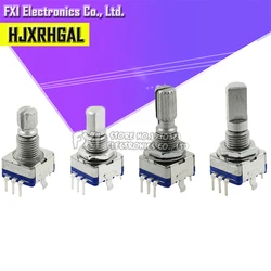 5PCS Half / Plum axis rotary encoder, handle length 15mm / 20mm code switch/ EC11/ digital potentiometer with switch 5Pin 3Pin