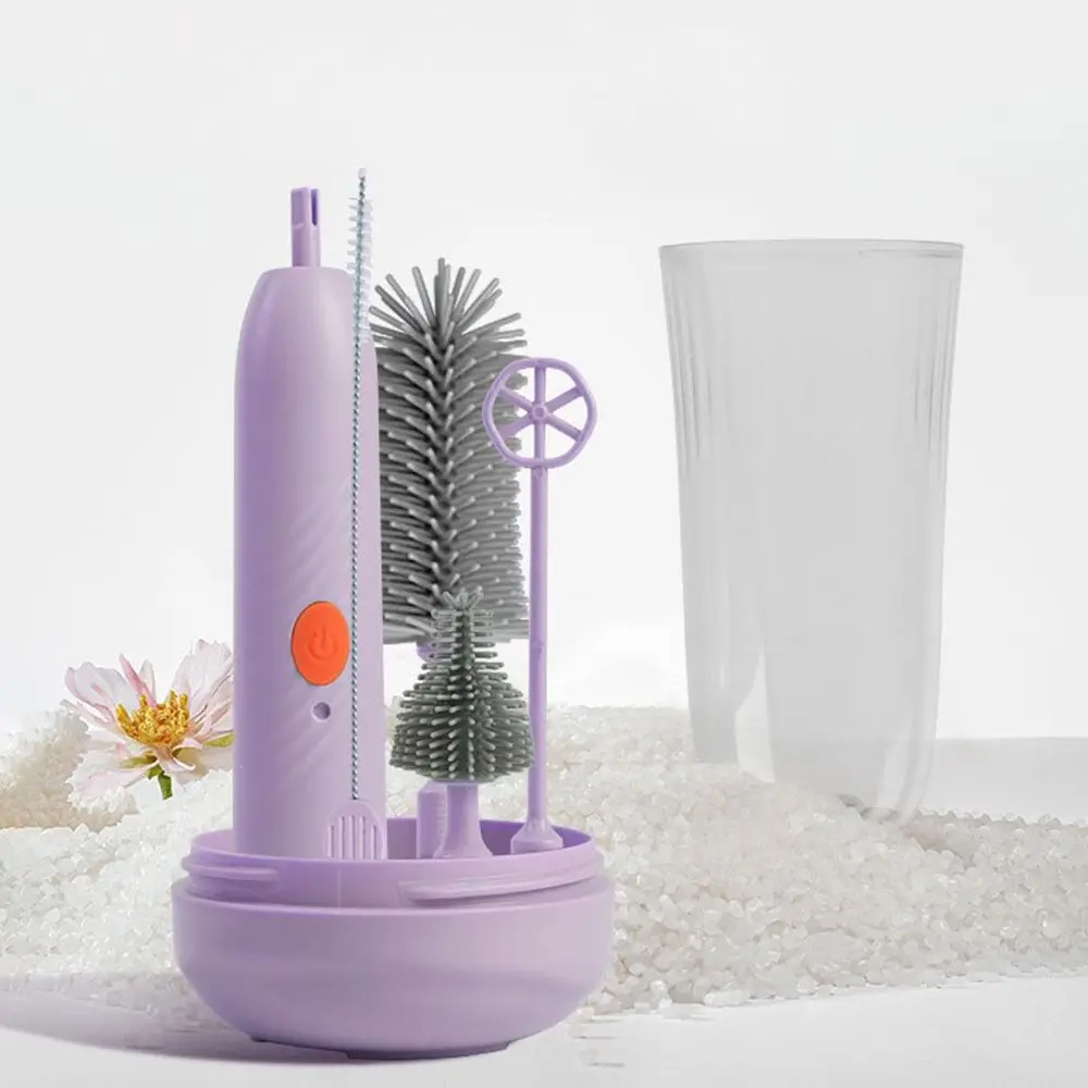 

Silicone Baby Bottle Straw Cleaner Flexible Brushes Long Handled Cleaning Brush Set Waterproof Bottle Brush Straw Cleaning