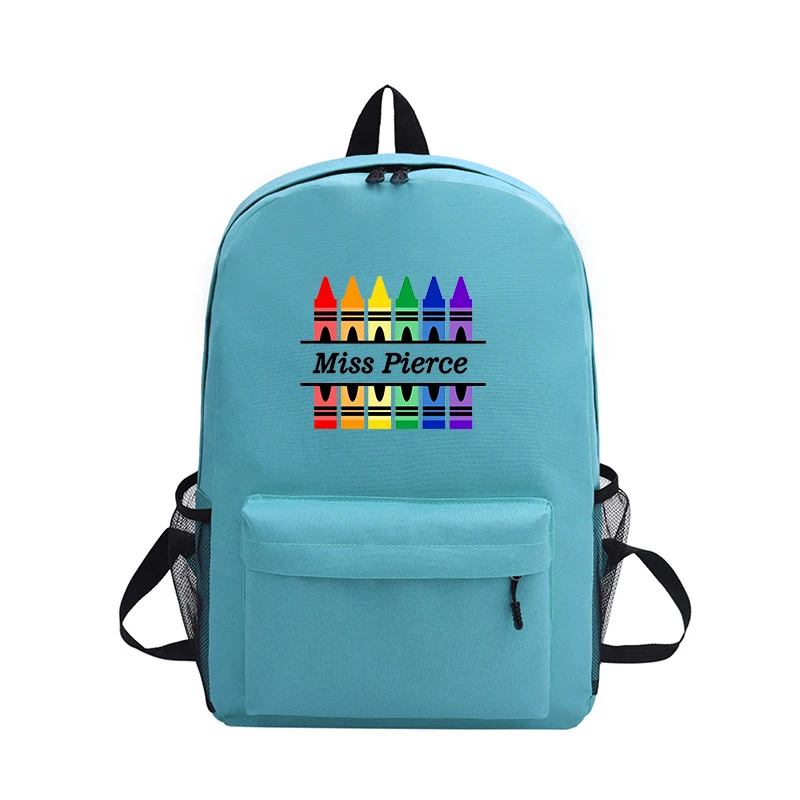 Mochila escolar personalizada con impresión a pedido, diseño personalizado, imagen, logotipo escolar, regalo para estudiantes