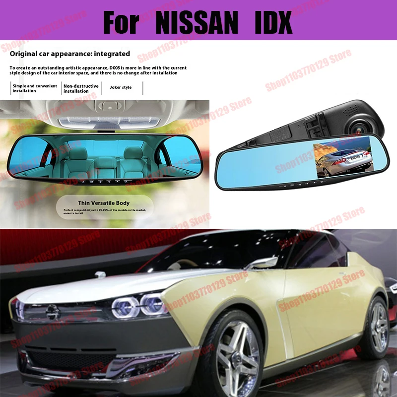 

For NISSAN IDX High definition dual lens driving recorder with front and rear dual recording reverse images Car dvr