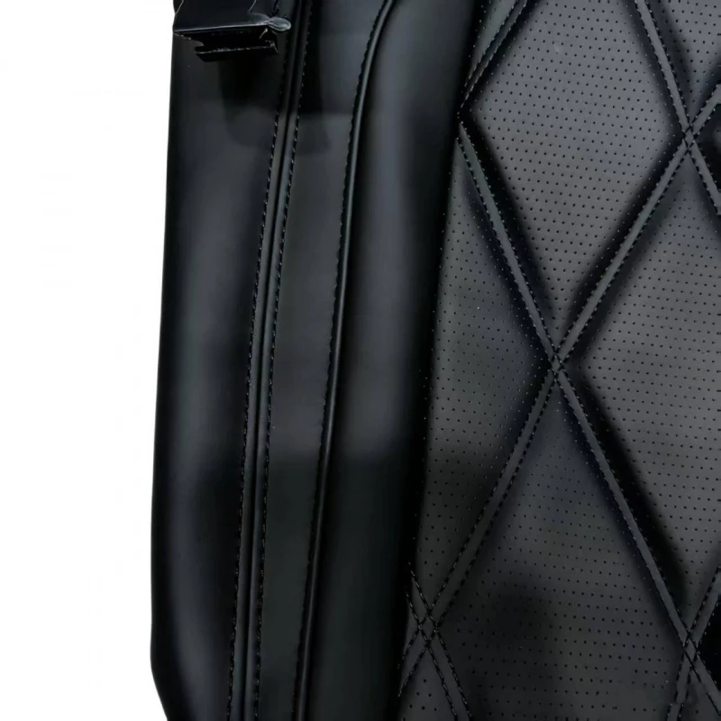 Business-Style 2-Piece Front Seat Covers for  Customizable Leather  All-Season Universal Car