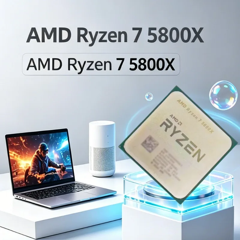 

Ryzen 7 5800X R7 5800X Stable Running 3.8GHz High Frequency AMD Unlocked AM4 8 Core Gaming CPU Without Package