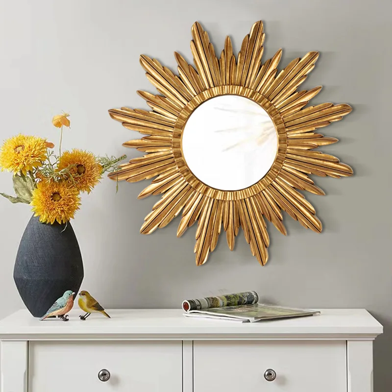 Nordic sunglasses living room dining room wall hanging decoration American bathroom entrance background wall art mirror