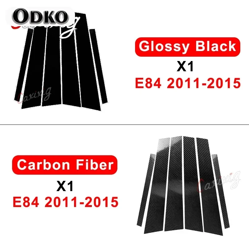 Car Door Pillar Post Trim Stickers For BMW X3 F25 G01 X5 E70 F15 X6 E71 F16 X1 E84 Window B-Pillars Accessories