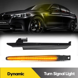 2Pcs Canbus LED Dynamic Side Marker Lights Turn Signal Blinker Lamps For BMW F10 M5 FV91 FV92 FV93 2010-2017 OEM#51657266475