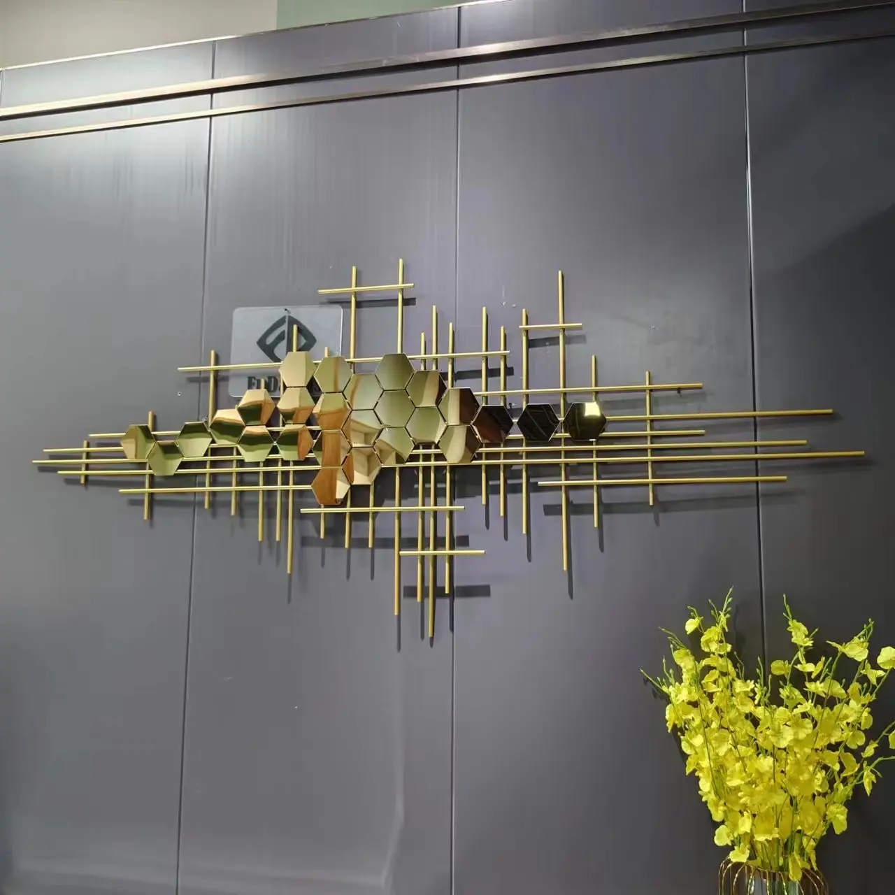 

-180*80cm Generous novel design light luxury wall hanging art iron decor gold metal wall decoration for house