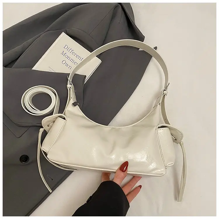

2025 Korean Style Casual Shoulder Bag - Summer Commuter Bag with Double Pockets | Versatile Underarm Messenger Purse for Women