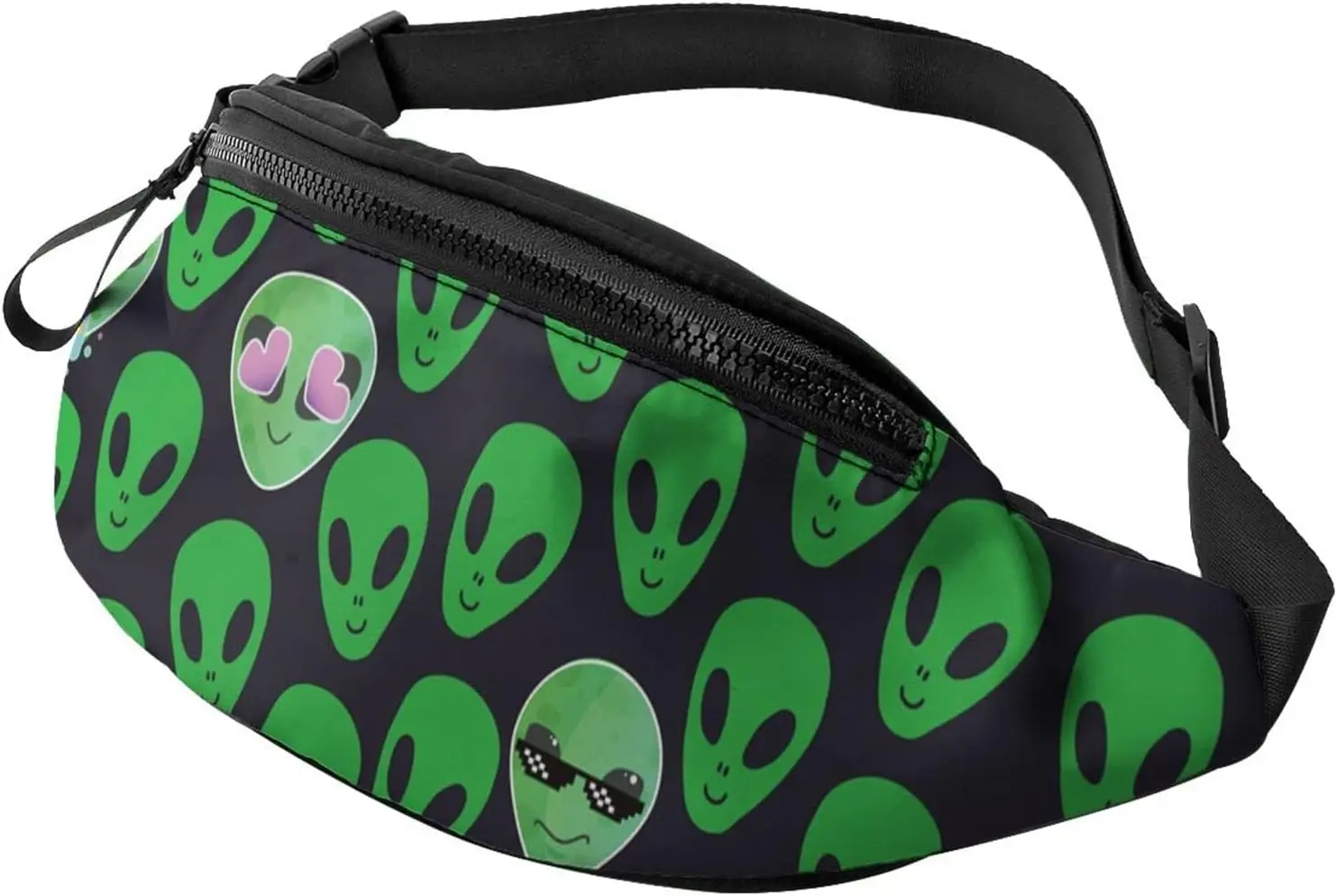 Alien Fanny Pack for Men and Women, Adjustable Casual Waist Bag for Travel Party Festival Hiking Sports Hip Pack Casual Unisex