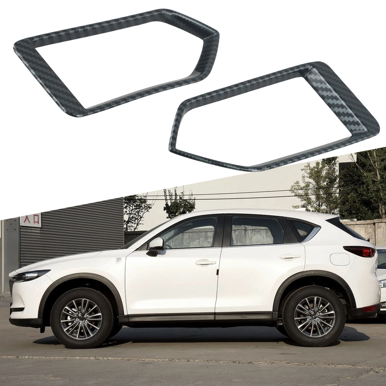 

For Mazda Vent Outlet Cover Vent Outlet Cover Air Vent Outlet Cover Style Side Carbon Fiber For Mazda For Mazda