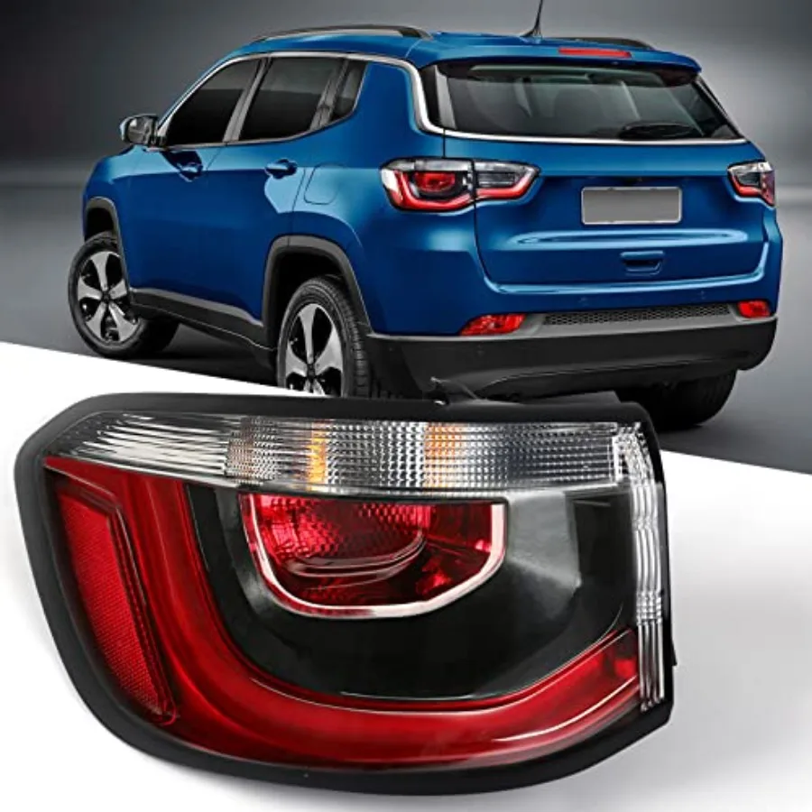 

Left Tail Light Fit for Jeep Compass 2017-2021 LH Taillight Tail lamp Brake Lamp Assembly Replacement Accessory Replacement for