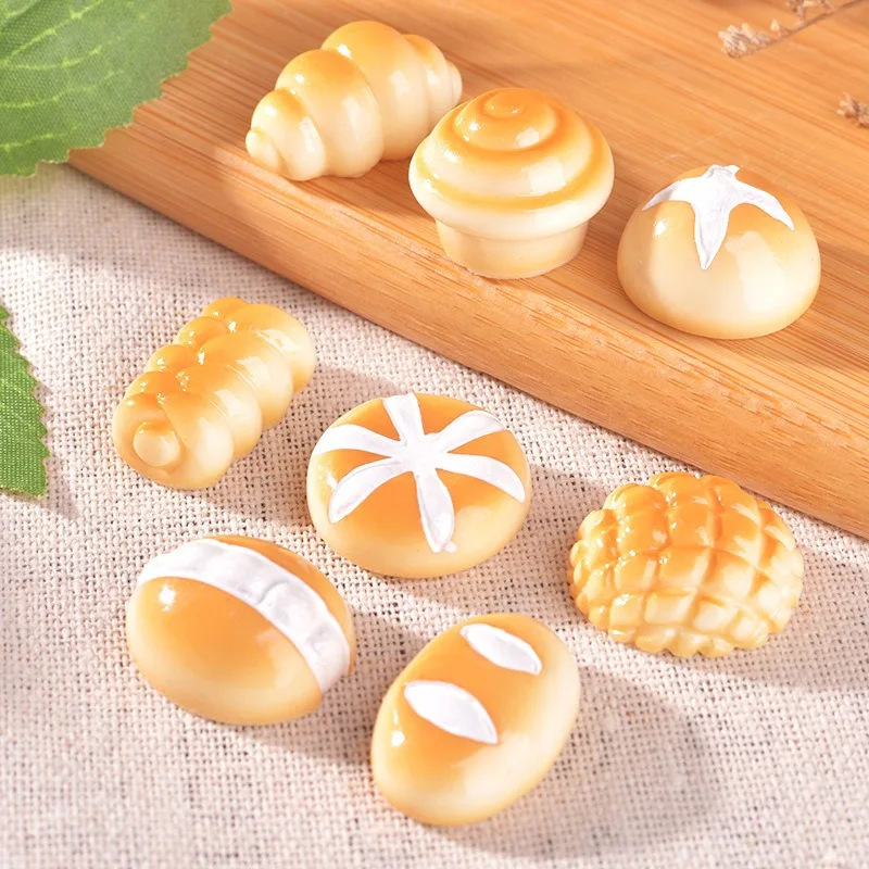 

Simulated Food Play Bread Series DIY Cream Style Creative Matching Materials Resin Accessories Micro Landscape Small Ornaments
