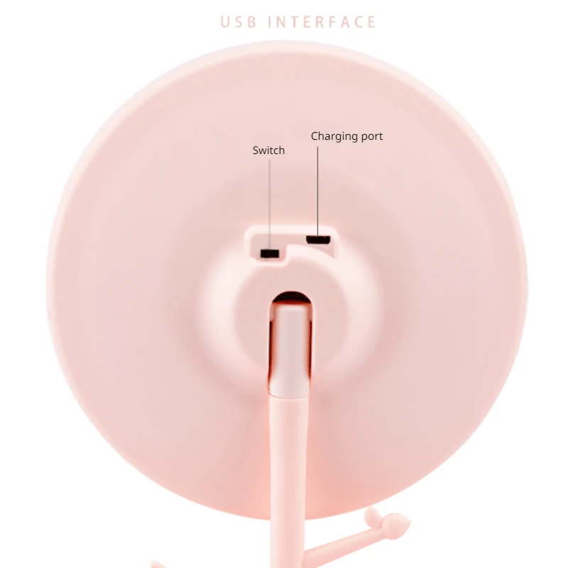 Makeup Mirror with Light LED Cosmetic Mirrors Round Shape Desktop Vanity Mirror Mirrors Light Beauty Makeup Light