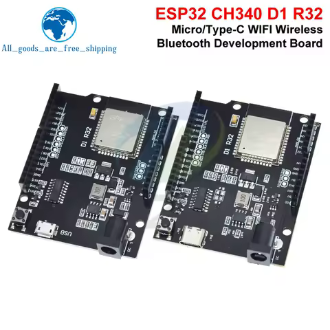 1/3pcs Type-c / MICRO USB ESP32 For Wemos D1 Mini For Arduino UNO R3 D1 R32 WIFI+Bluetooth Development Board CH340 4M Memory