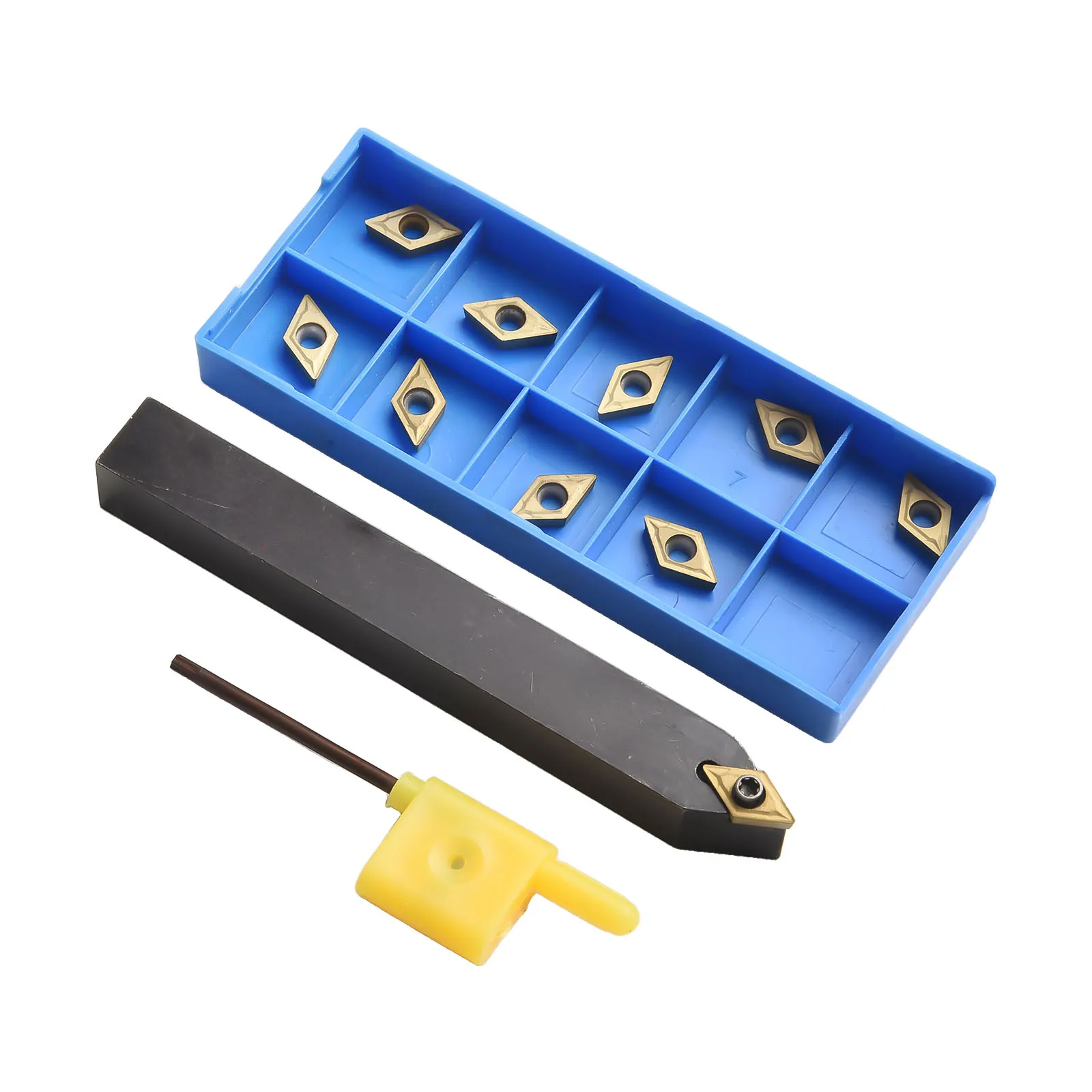 

1set SDNCN1212H07 Lathe External Turning Tool Holder &10pcs DCMT070204 735 Carbide Inserts Cutting Tools Turning Tool