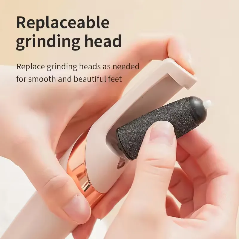 Portable Electric Foot Grinder Electric Dead Skin Foot Therapy Automatic Grinding Machine Rechargeable Roller Foot Therapy Tool