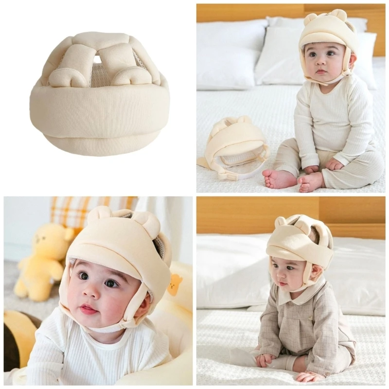 

Baby Safety Helmets Head Protector Toddler Headguard Hat Breathable Protector Caps for Baby Walking Crawling Cushion