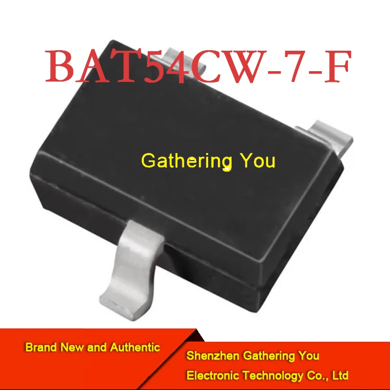 BAT54CW-7-F SOT-323 Schottky diode and rectifier 30V 200MW Brand New Authentic