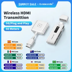 Lemorele Wireless HDMI Video Transmitter and Receiver Extender Display Adapter Video Transceiver for PC TV Monitor Projector