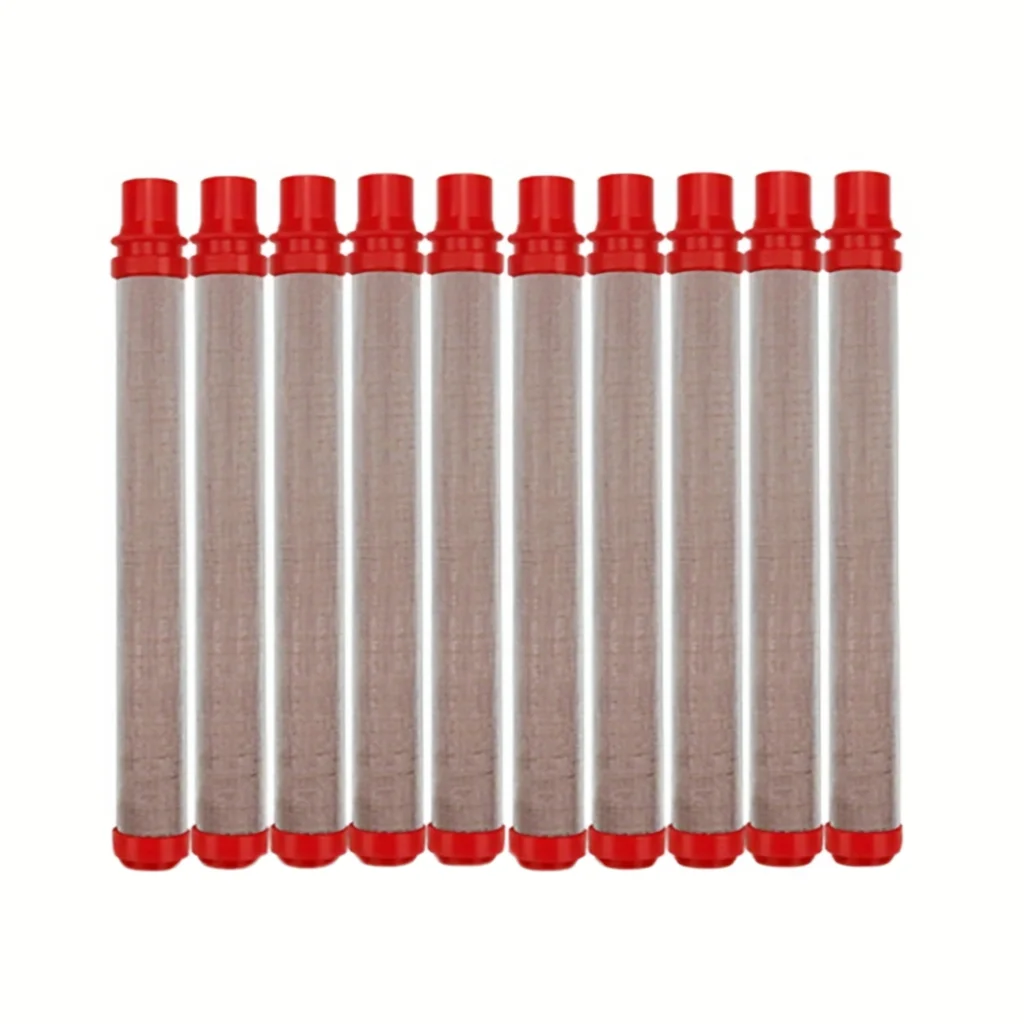 200 Mesh (Red) Airless Spray Gun Filter for Wag-ner Airless Spray Gun(10 PCS, 200 Mesh, Red)