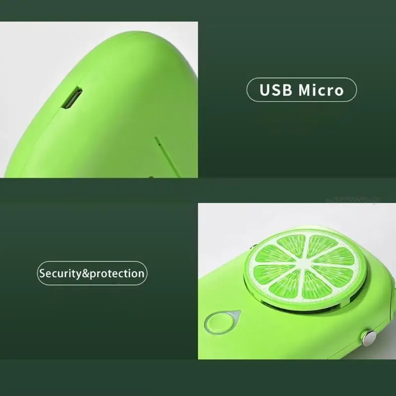 27RB معلقة مروحة الرقبة المعلقة قلادة شخصية مبرد الهواء البارد القابل للشحن معجبين USB