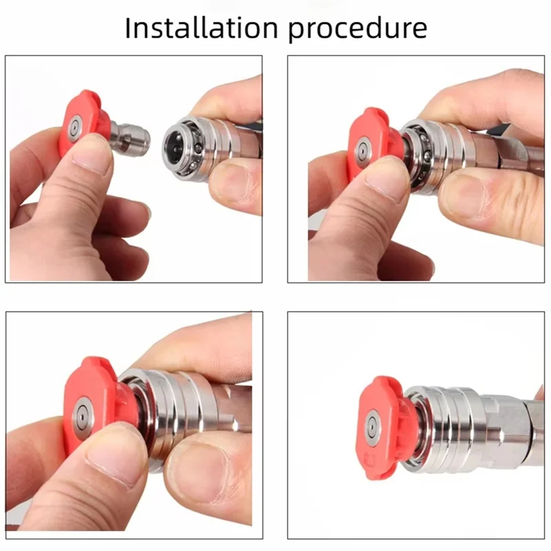 B84B-Spraying Nozzle Set With High Pressure Wash Adaptor For Nilfisk KEW ALTO WAP CALM 1/4 Inch Quick Connect
