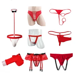 Sexy Underwear Men Briefs Male Mini Panties Penis Pouch String Low Waist Bikini Hombre Lingerie Exrotic Underpants