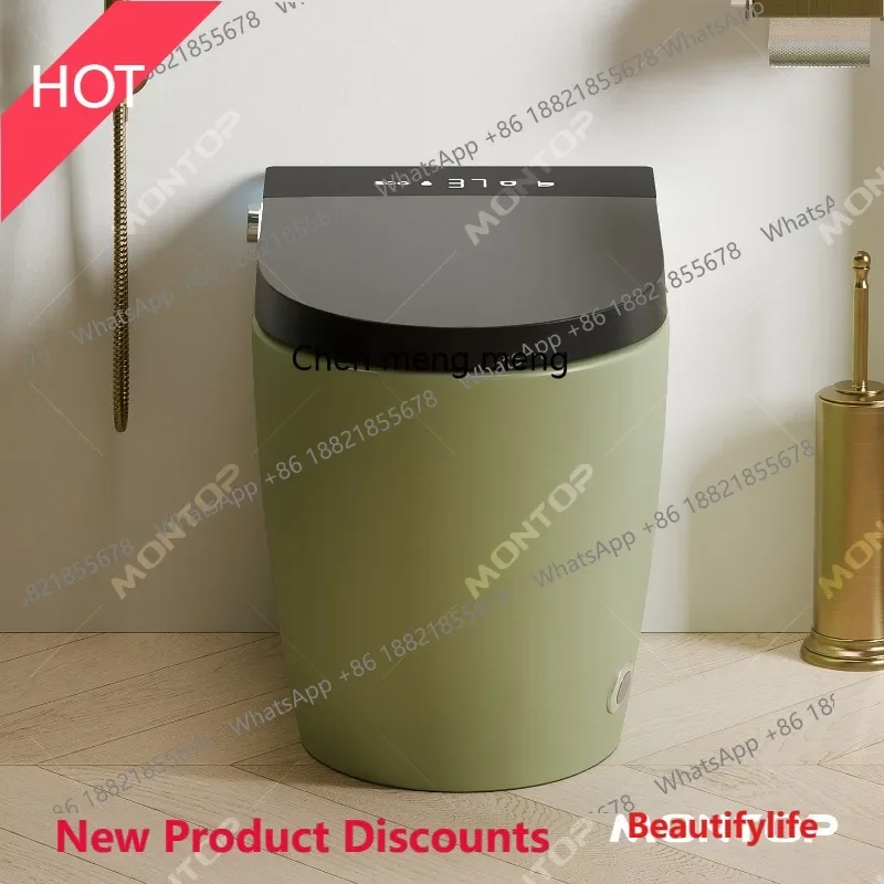 

P32 Retro green bathroom smart toilet no water pressure limit household toilet