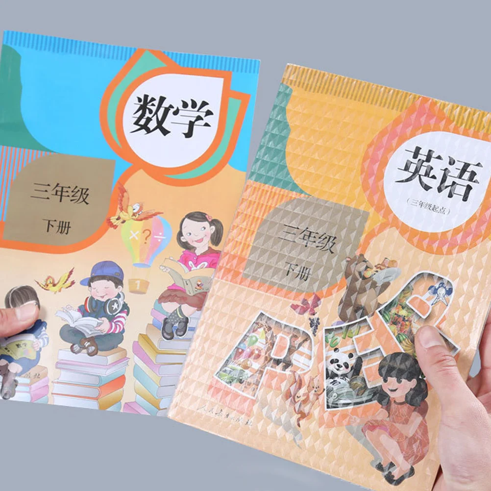 16pcs Book Protective Covers Premium Plastic Waterproof Dustproof Transparent Frosted Film For Textbooks Students School