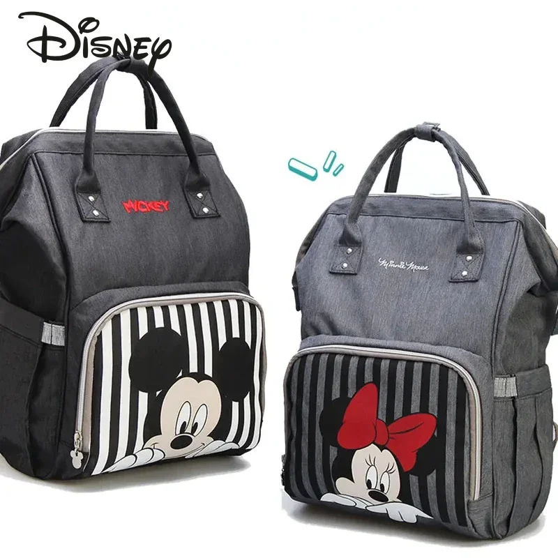 

Disney Mickey Minnie's New Diaper Bag Backpack Luxury Brand Original Baby Diaper Bag Cartoon Cute Baby Bag High Quality