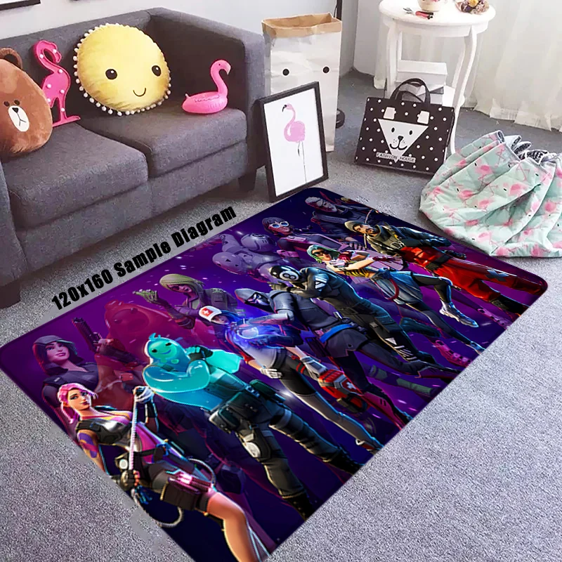 Alfombra de pie b-fortnite para mesita de noche, Felpudo de entrada Kawaii, alfombrilla antideslizante, para el hogar Decoración de cumpleaños, cocina y pasillo