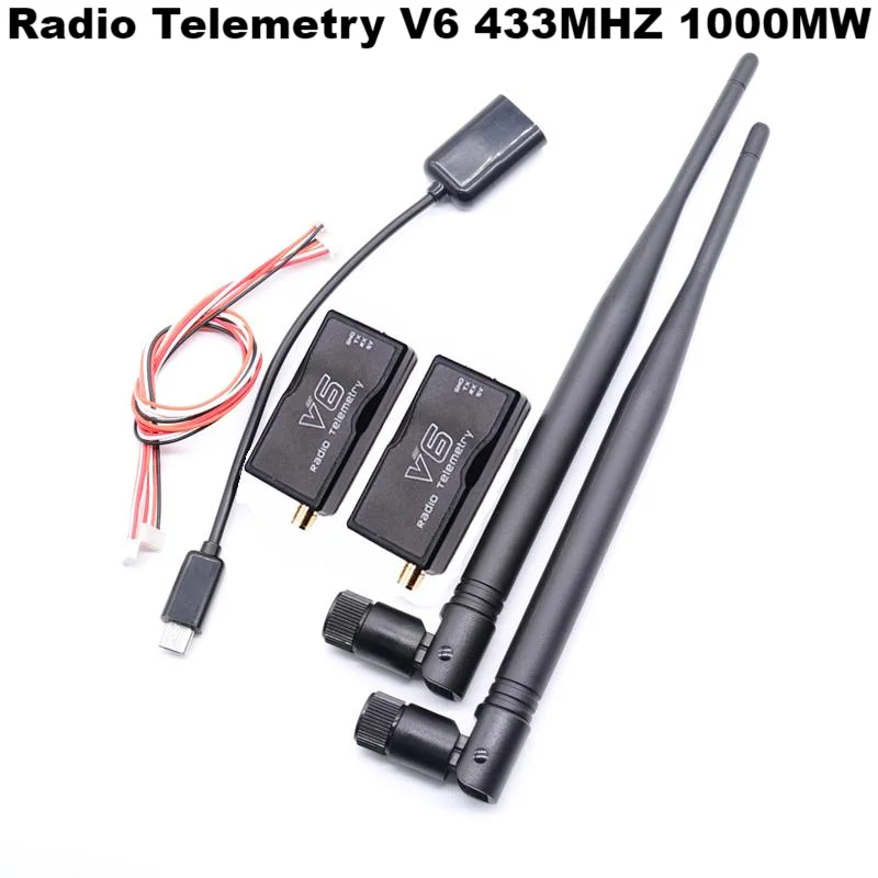 V6ส่งสัญญาณ3DR 433MHz 915MHz 100mW/500mW/1000MW โมดูลส่งข้อมูลภาคพื้นดินด้วยสาย OTG สำหรับ6C Pro