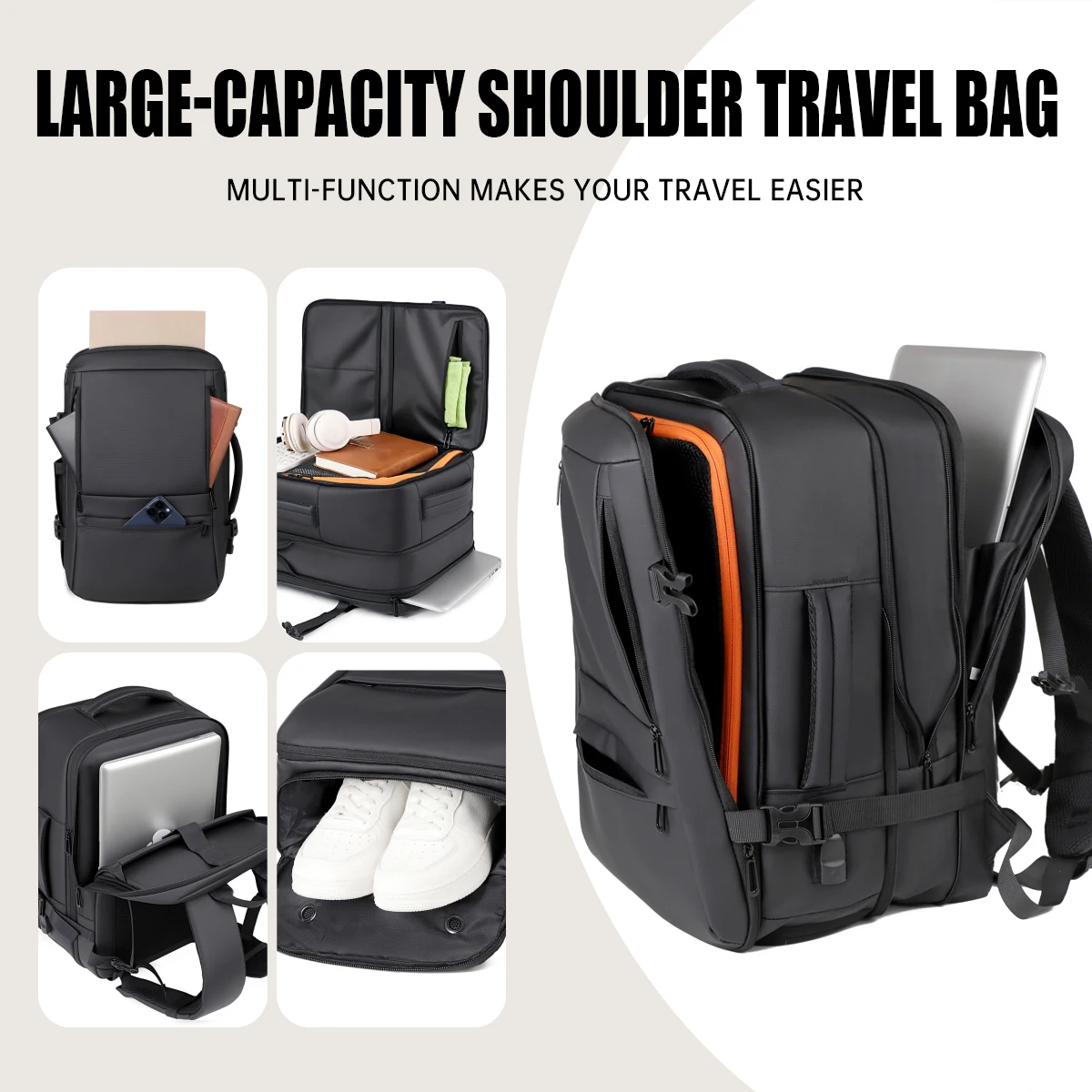 2000s north face backpack The North Face NF0A52S6 Stalwart Backpack, TNF Black / OSFA main image 0