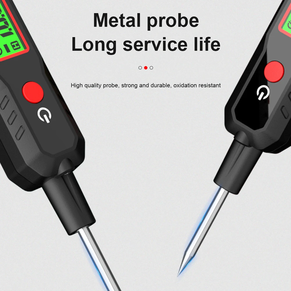 Imagem -05 - Caneta Detector de Tensão 100v sem Contato Ajustável Tensão dc Backlight Tester Manutenção de Falhas do Carro Teste de Circuito Ht86a-car