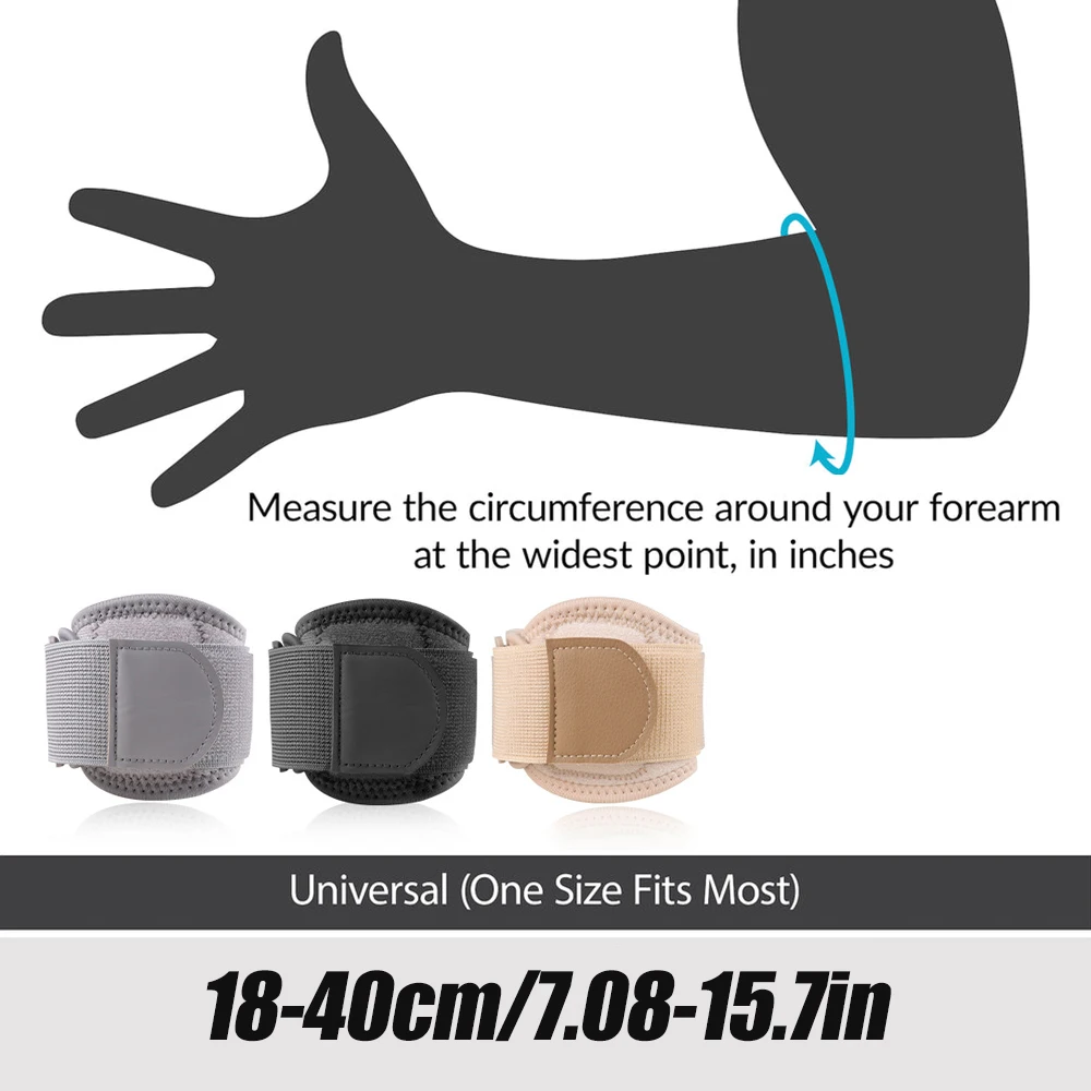 1pc Elbow Brace with EVA Pad Support for Forearm Tension Relief, Tennis Elbow Brace Adjustable Elbow Strap Pressure Band