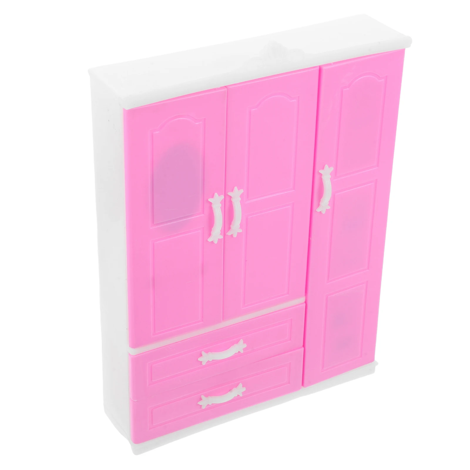 Armadio per casa delle bambole in miniatura, armadio compatto a tema principessa per ragazze, giochi di finzione, mini organizer per mobili da camera da letto