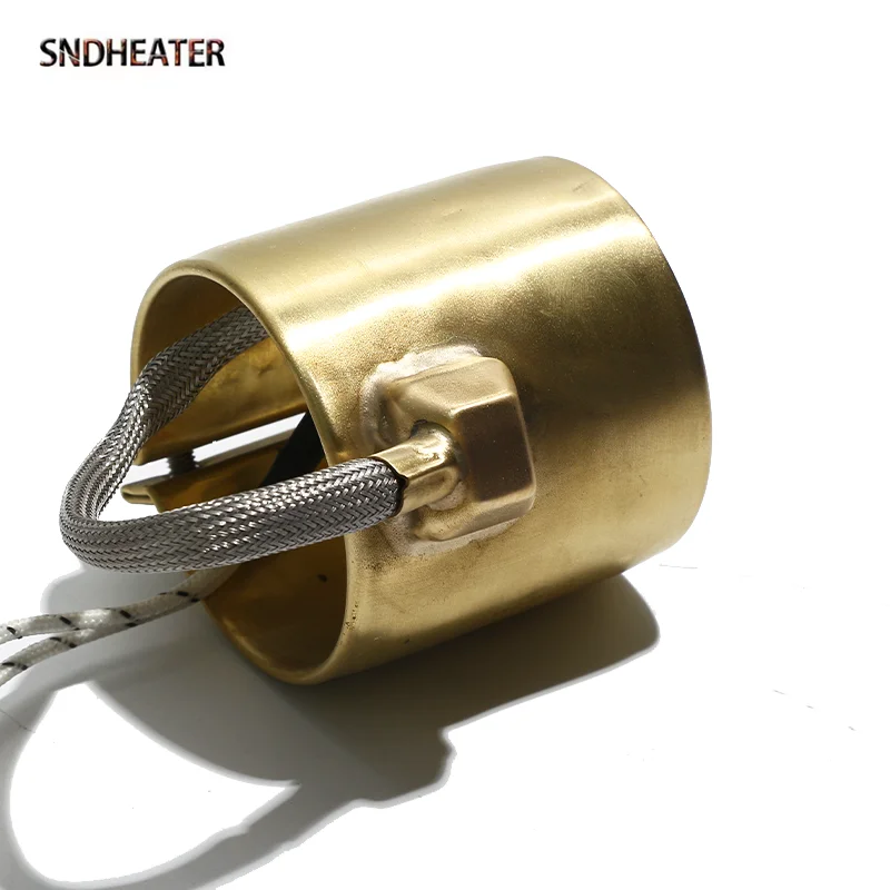 SNDHEATER 220 فولت الكهربائية النحاس فوهة الفرقة عنصر التدفئة ID 48 مللي متر 50 مللي متر يموت رئيس صب سخان عنصر H30/40/60 مللي متر 350 واط 400 واط